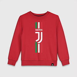 Свитшот хлопковый детский FC Juventus: Italy, цвет: красный