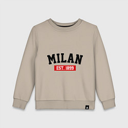 Детский свитшот FC Milan Est. 1899