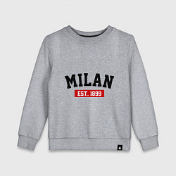 Детский свитшот FC Milan Est. 1899