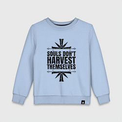Свитшот хлопковый детский Harvest Themselves, цвет: мягкое небо
