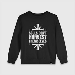 Свитшот хлопковый детский Harvest Themselves, цвет: черный