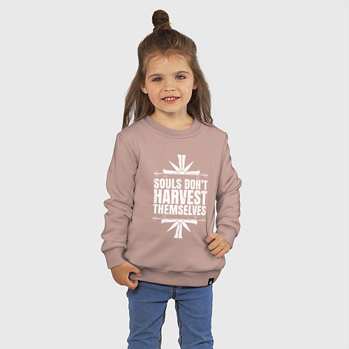 Детский свитшот Harvest Themselves / Пыльно-розовый – фото 3