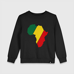 Свитшот хлопковый детский Мама Африка, цвет: черный