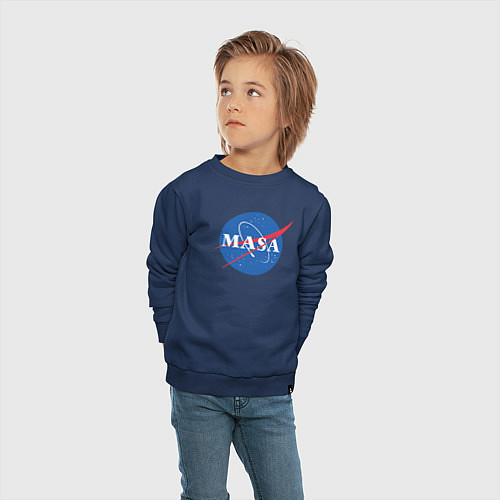 Детский свитшот NASA: Masa / Тёмно-синий – фото 4