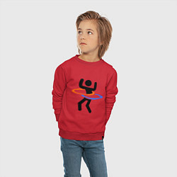 Свитшот хлопковый детский Portal Рoops, цвет: красный — фото 2