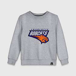 Свитшот хлопковый детский Bobcats, цвет: меланж