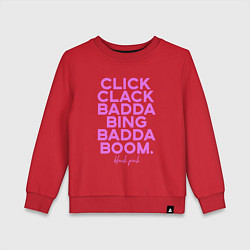 Детский свитшот Click Clack Black Pink