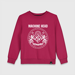 Свитшот хлопковый детский Machine Head MCMXCII, цвет: маджента