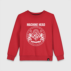 Свитшот хлопковый детский Machine Head MCMXCII, цвет: красный