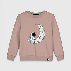 Детский свитшот Космонавт на Луне