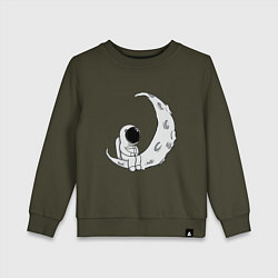Детский свитшот Космонавт на Луне
