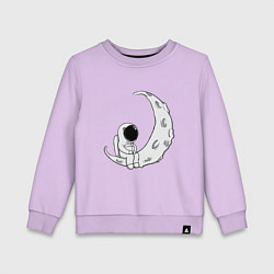 Детский свитшот Космонавт на Луне