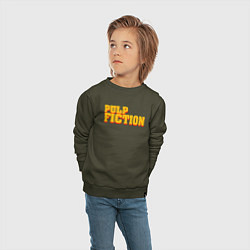 Свитшот хлопковый детский Pulp Fiction, цвет: хаки — фото 2