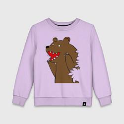 Детский свитшот Медведь цензурный