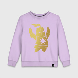 Свитшот хлопковый детский Praise the Sun!, цвет: лаванда