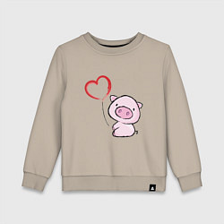 Детский свитшот Pig Love