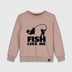 Детский свитшот Fish like me