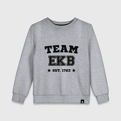 Свитшот хлопковый детский Team EKB est. 1723, цвет: меланж