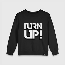 Свитшот хлопковый детский Turn UP!, цвет: черный