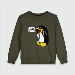 Детский свитшот Пингвин: Linux