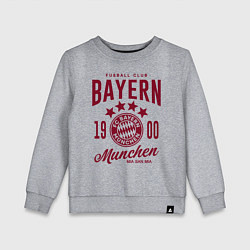 Свитшот хлопковый детский Bayern Munchen 1900, цвет: меланж