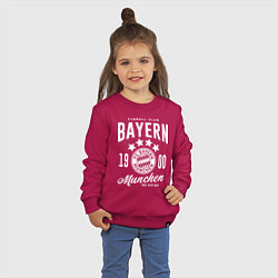 Свитшот хлопковый детский Bayern Munchen 1900, цвет: маджента — фото 2