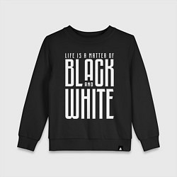 Свитшот хлопковый детский Juventus: Black & White, цвет: черный