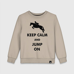 Детский свитшот Keep Calm & Jump On