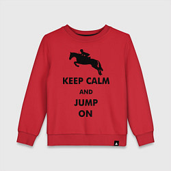 Детский свитшот Keep Calm & Jump On