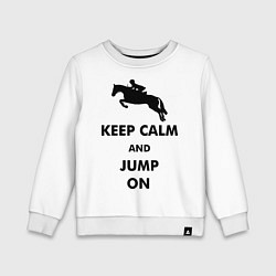 Детский свитшот Keep Calm & Jump On