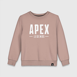 Свитшот хлопковый детский Apex Legends, цвет: пыльно-розовый