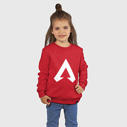 Свитшот хлопковый детский Apex Symbol, цвет: красный — фото 2