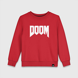 Свитшот хлопковый детский DOOM, цвет: красный