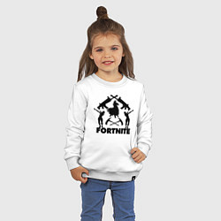 Свитшот хлопковый детский Fortnite Team, цвет: белый — фото 2