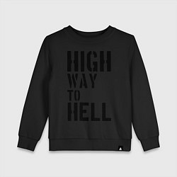 Детский свитшот High way to hell