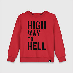 Детский свитшот High way to hell