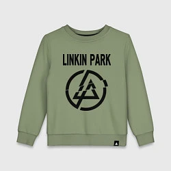 Свитшот хлопковый детский Linkin Park, цвет: авокадо