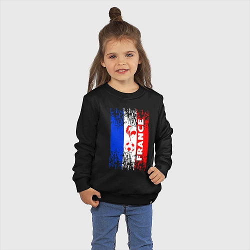 Детский свитшот France Team / Черный – фото 3
