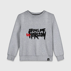 Свитшот хлопковый детский Bring me the horizon, цвет: меланж