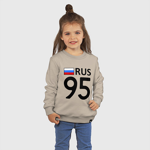 Детский свитшот RUS 95 / Миндальный – фото 3