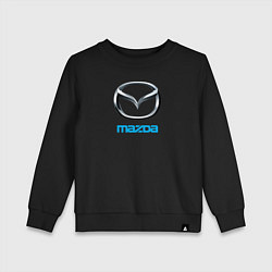 Свитшот хлопковый детский MAZDA, цвет: черный