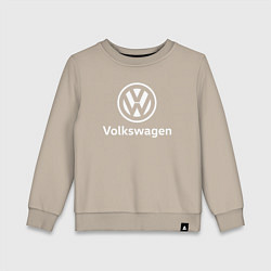 Свитшот хлопковый детский VOLKSWAGEN, цвет: миндальный