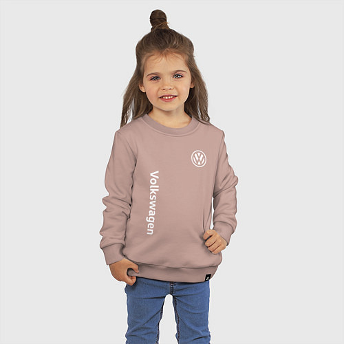 Детский свитшот VOLKSWAGEN / Пыльно-розовый – фото 3