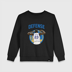 Свитшот хлопковый детский Defence 23, цвет: черный