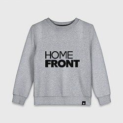 Свитшот хлопковый детский Home front, цвет: меланж