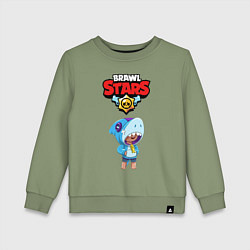 Детский свитшот BRAWL STARS LEON SHARK