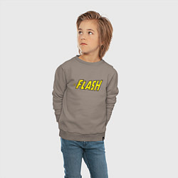 Свитшот хлопковый детский The Flash, цвет: утренний латте — фото 2