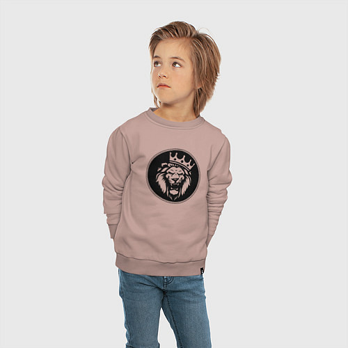 Детский свитшот Король Лев / Пыльно-розовый – фото 4