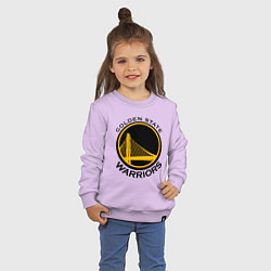 Свитшот хлопковый детский GOLDEN STATE WARRIORS, цвет: лаванда — фото 2