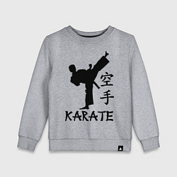 Свитшот хлопковый детский Karate craftsmanship, цвет: меланж